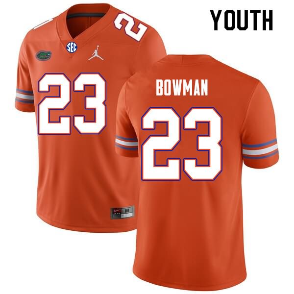 Youth NCAA Florida Gators Demarkcus Bowman #23 Stitched Authentic Nike Orange College Football Jersey PXA4065HK